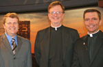 Jay Fadden, Fr. Myles N. Sheehan, SJ and Fr. Robert Reed